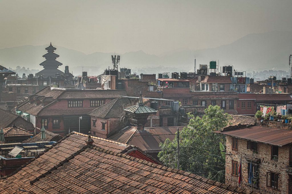 Vue du toit du Khwapa Chhen